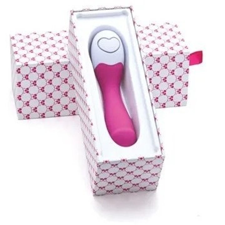 Curved massage wand in pink