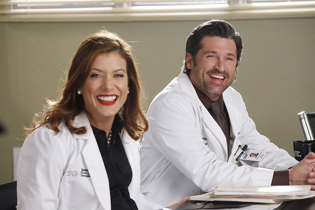 &quot;Grey&#x27;s Anatomy&quot; characters Addison and Derek smiling