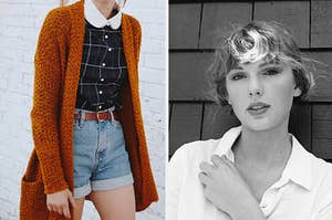 Fall outfit and Taylor Swift.