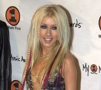 xtina with crimped hair