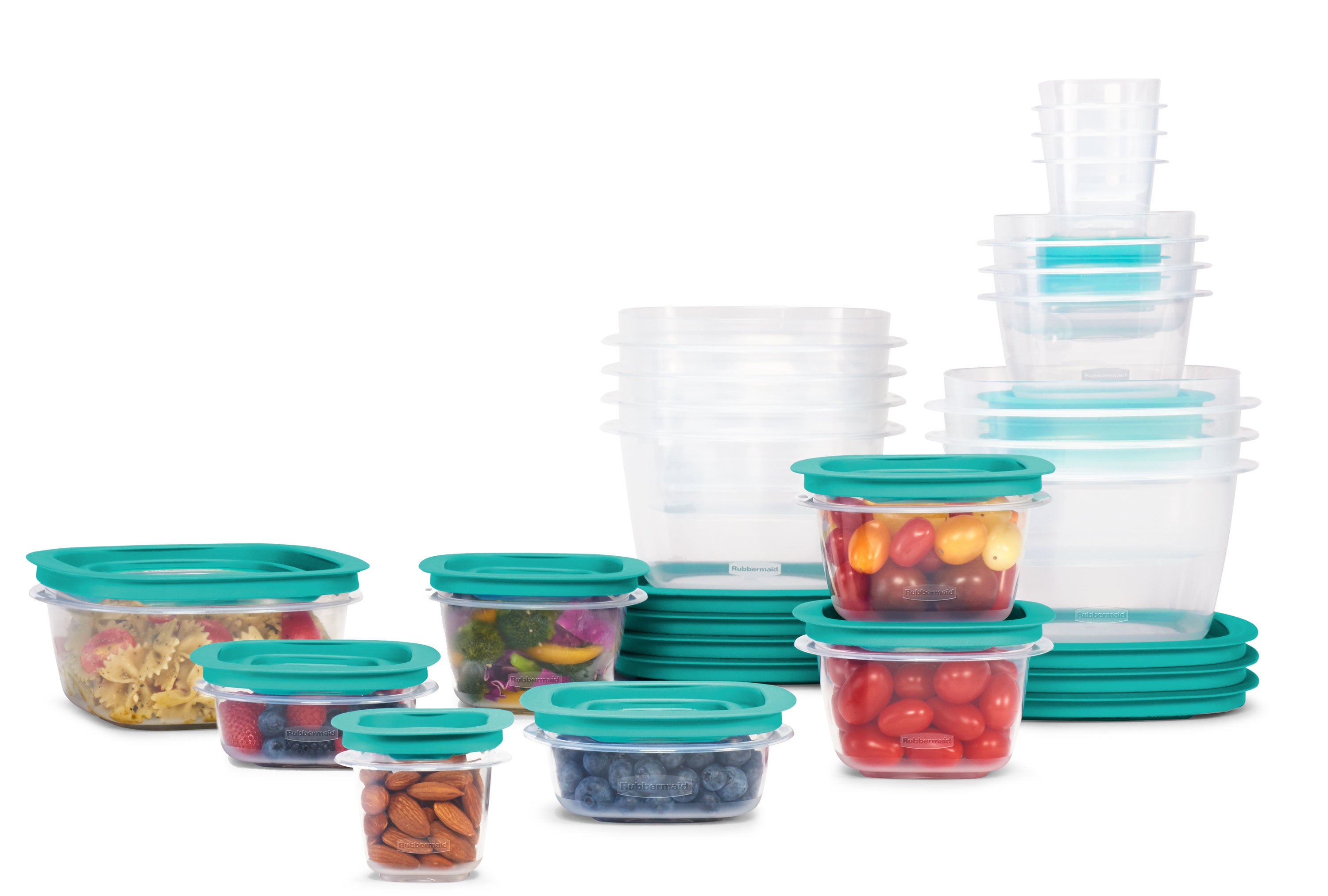 42 pieces of a food storage container set