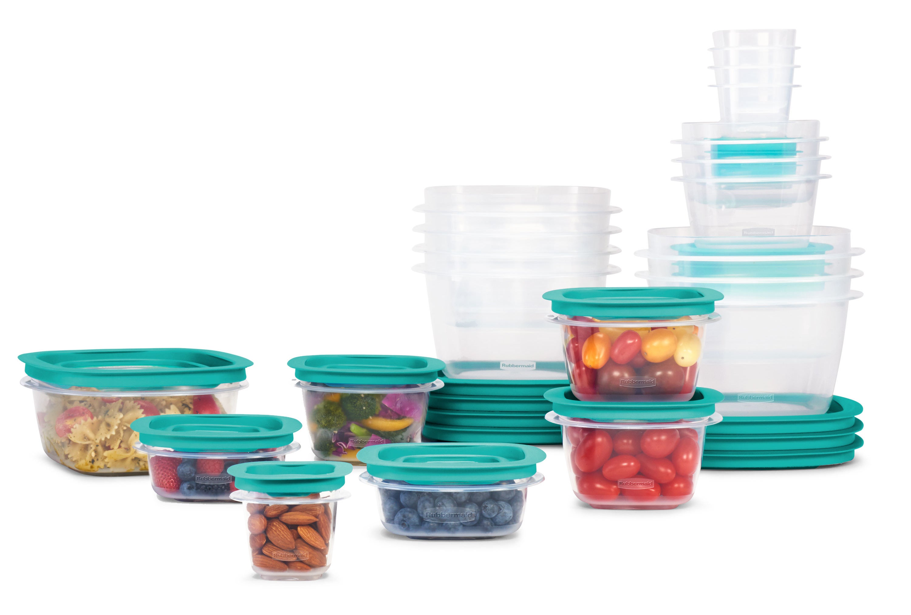 42 pieces of a food storage container set