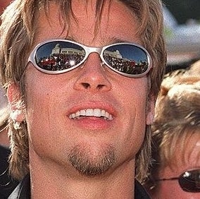 brad pitt with a lil chin nubbin