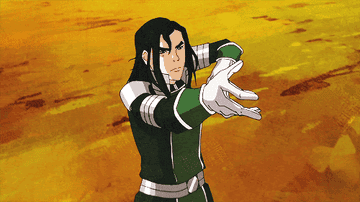Kuvira getting in fight position
