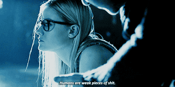 Alice calls humans weak pieces of shit
