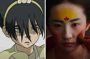 Toph from "Avatar: the Last Airbender" and Mulan from "Mulan"