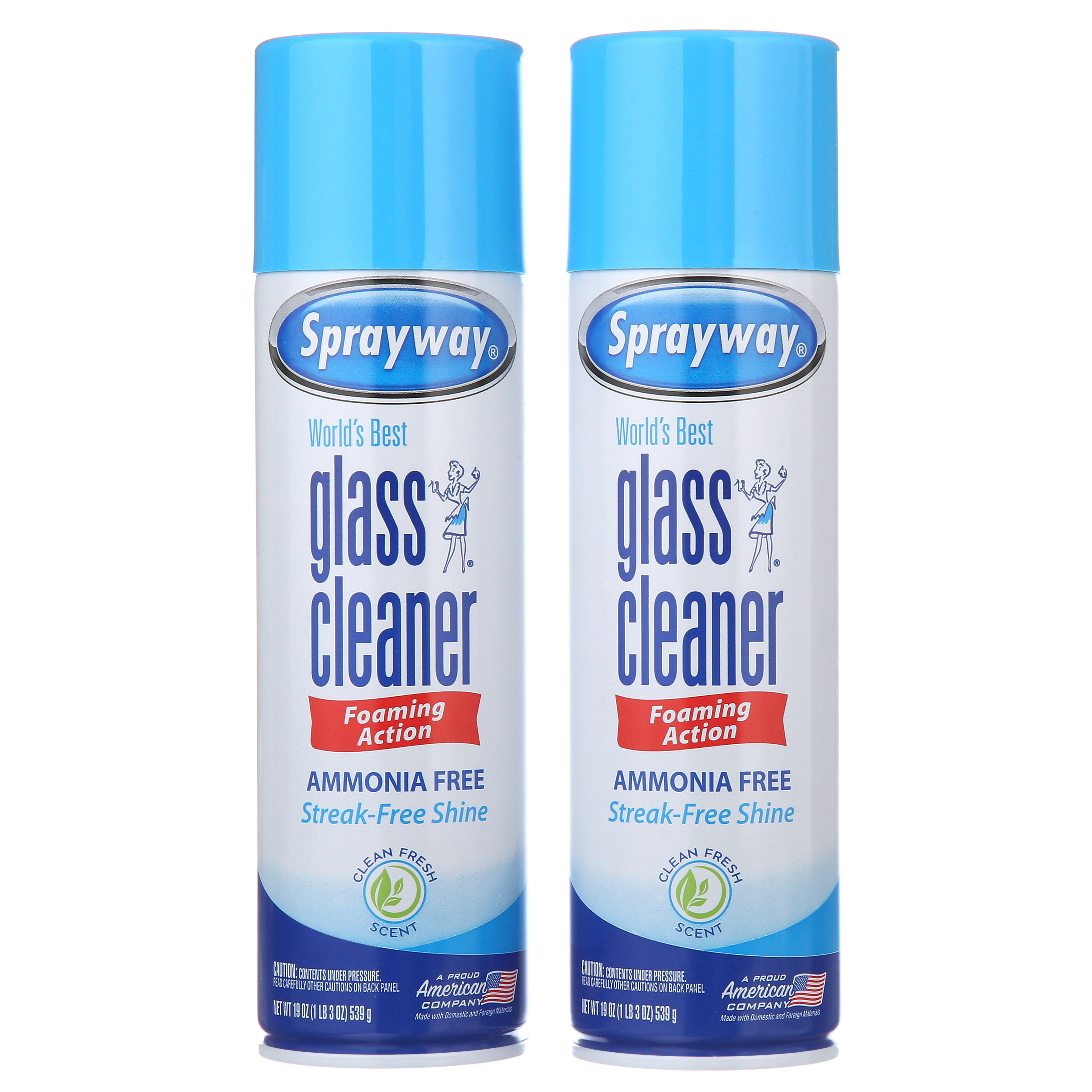 Sprayway, the world&#x27;s best glass cleaner which is ammonia-free, leaves a streak-free shine, and has a foaming action