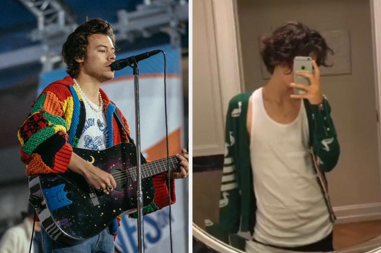 Harry Style&#x27;s colorful sweater and Timothée Chalamet&#x27;s duck sweater