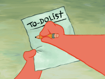 Patrick writes, &quot;Nothing,&quot; on his to-do list