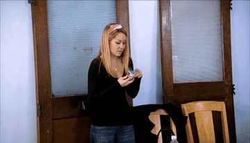 Lauren Conrad from The Hills talking on her cell phone.