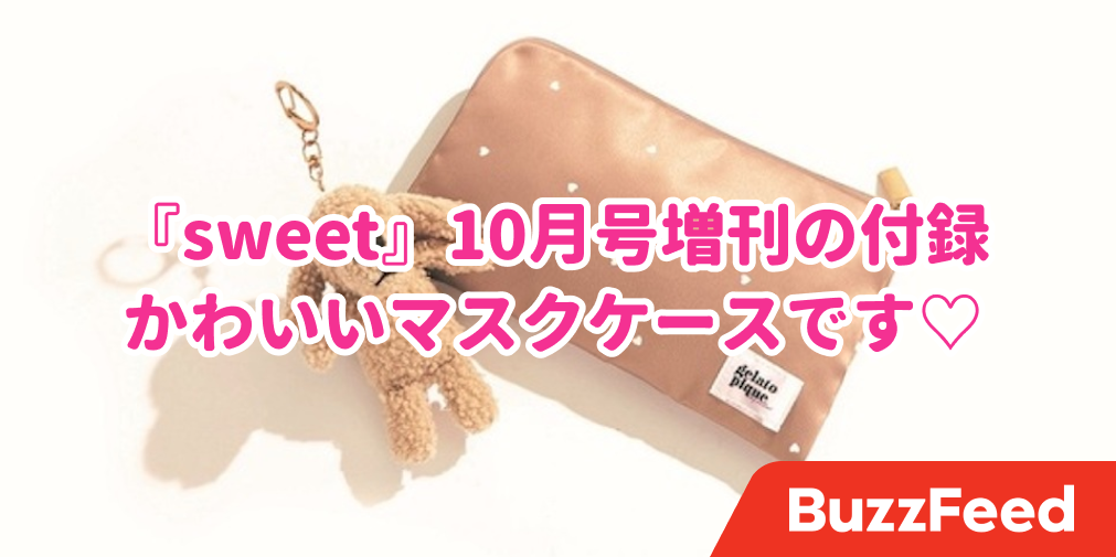 これ 求めてたやつ ジェラピケのめちゃカワ マスクケース が付録でゲットできます