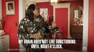 Mo puts a cup in the fridge and says, &quot;My brain does not like functioning until night-o&#x27;clock&quot;