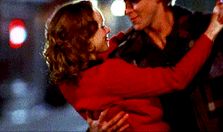 Noah and Allie from The Notebook dancing in the moonlight.