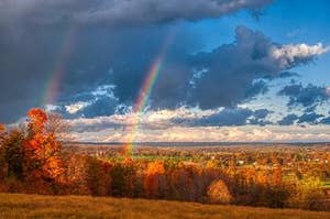 Credit: Jessica Lewis Via: Pexels / https://www.pexels.com/photo/scenic-view-of-sky-with-rainbow-1477359/