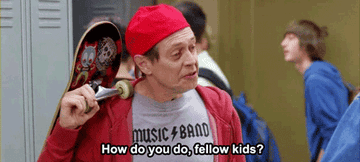 Steve Buscemi asking &quot;How do you do, fellow kids?&quot; on 30 Rock