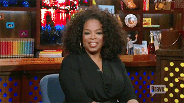 Oprah yelling, &quot;Yeah!&quot;
