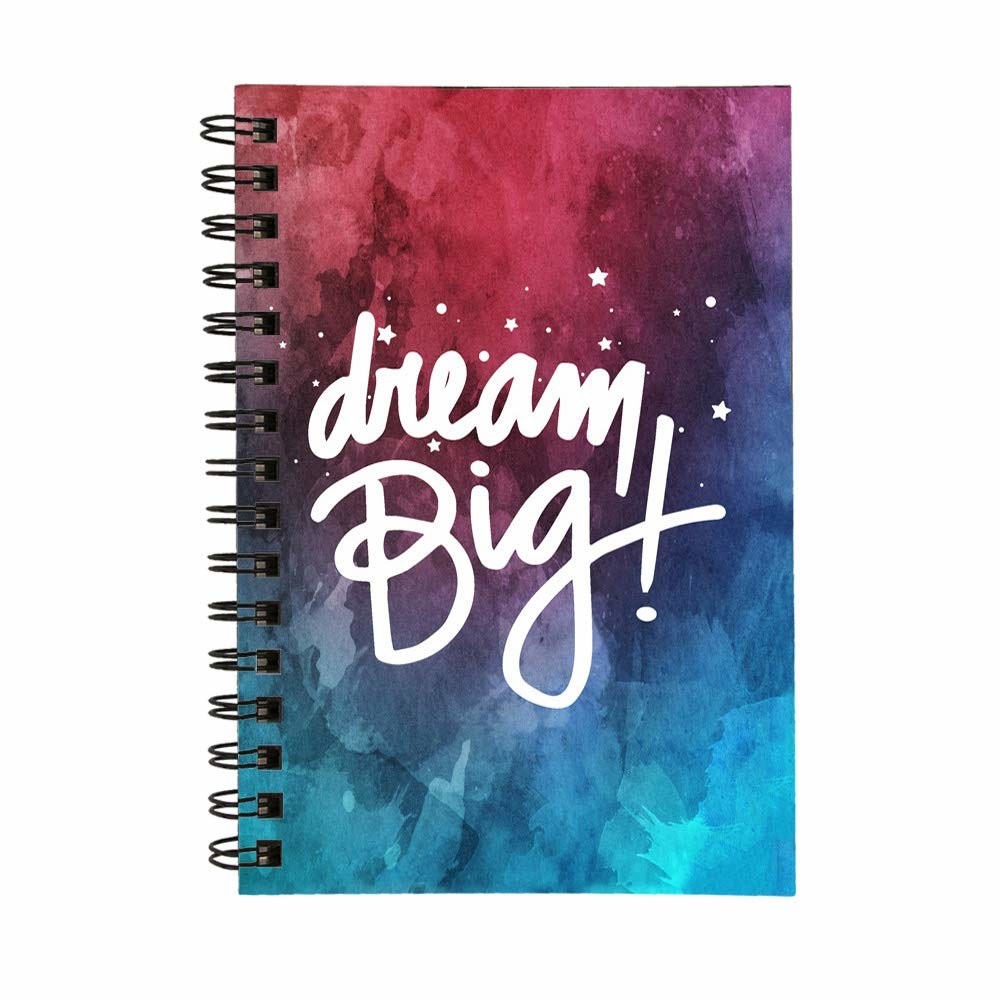 A colourful planner with &quot;Dream Big&quot; written on it