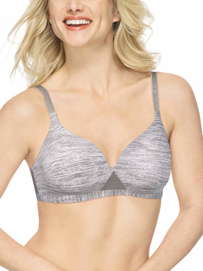 Hanes Women's SmoothTec ComfortFlex Fit Lace Wirefree Bra Size L A2 for  sale online