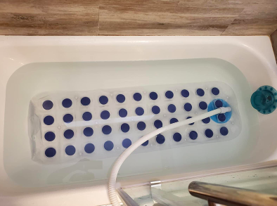 Gorilla Grip Original Patented Bath, Shower, Tub Mat, 21x21, Machine Washable, Antibacterial