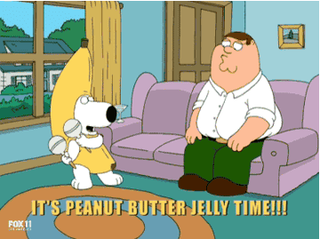 Brian from &quot;Family Guy&quot; in a banana suit dancing to &quot;Peanut Butter Jelly Time&quot;