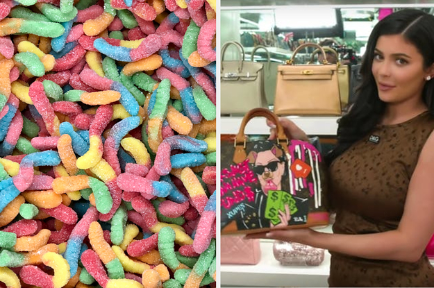 Sour gummy candy and Kylie Jenner.