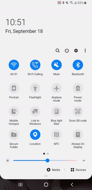 A screen recording showing the airplane mode feature being turned on