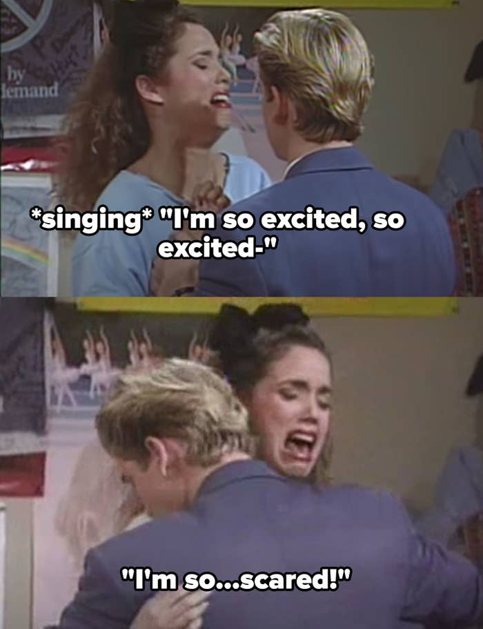 Jessie freaking out on caffeine pills: "I'm so excited, I'm so excited, I'm so scared"