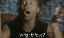 Haddaway singing &quot;What is Love?&quot;