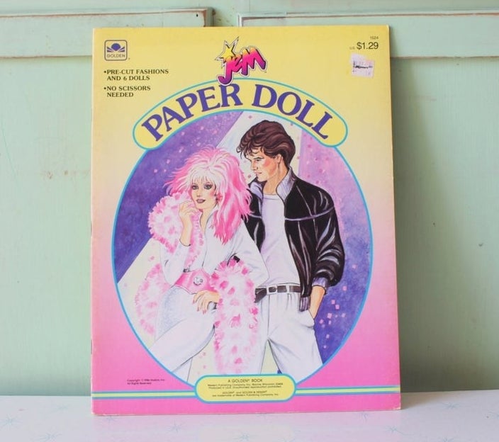 A Jem and the Holograms paper doll book