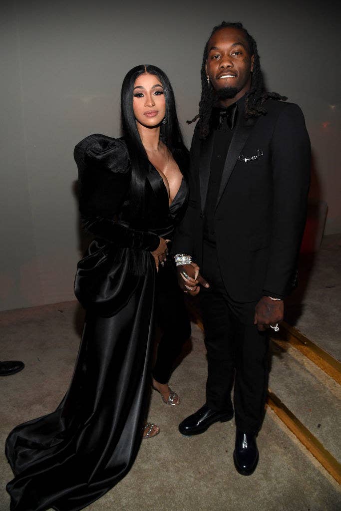 Cardi and Offset at Sean Combs' 50th Birthday Bash