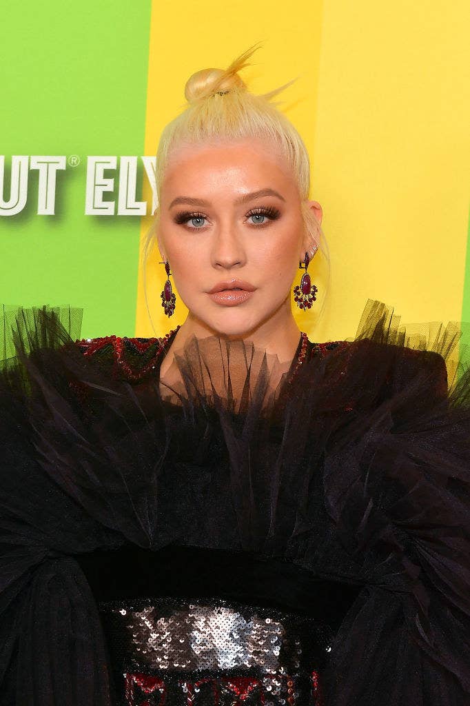 Christina Aguilera on a red carpet