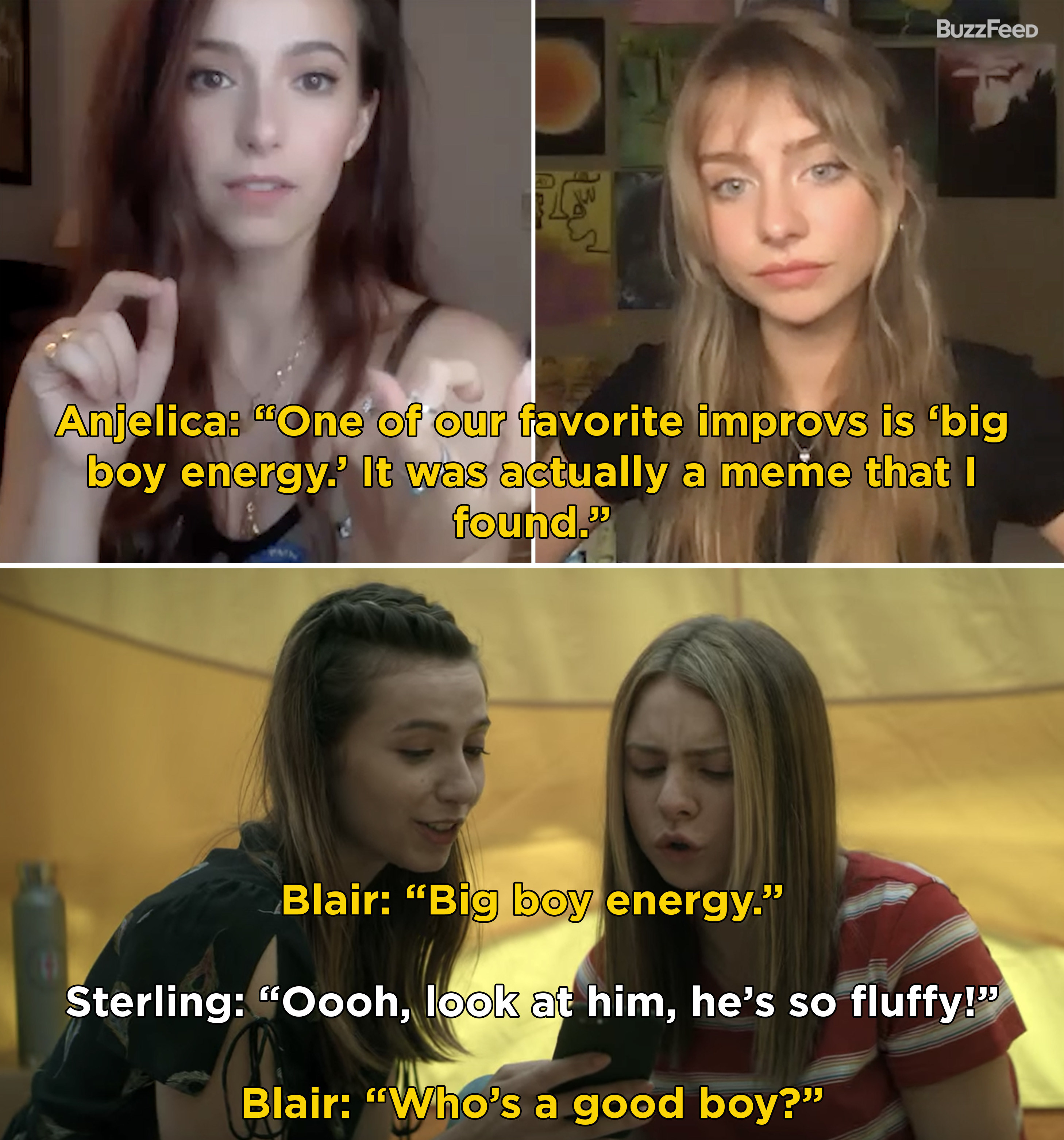 Anjelica saying that she actually found the &#x27;big boy energy&#x27; meme that is featured in the show