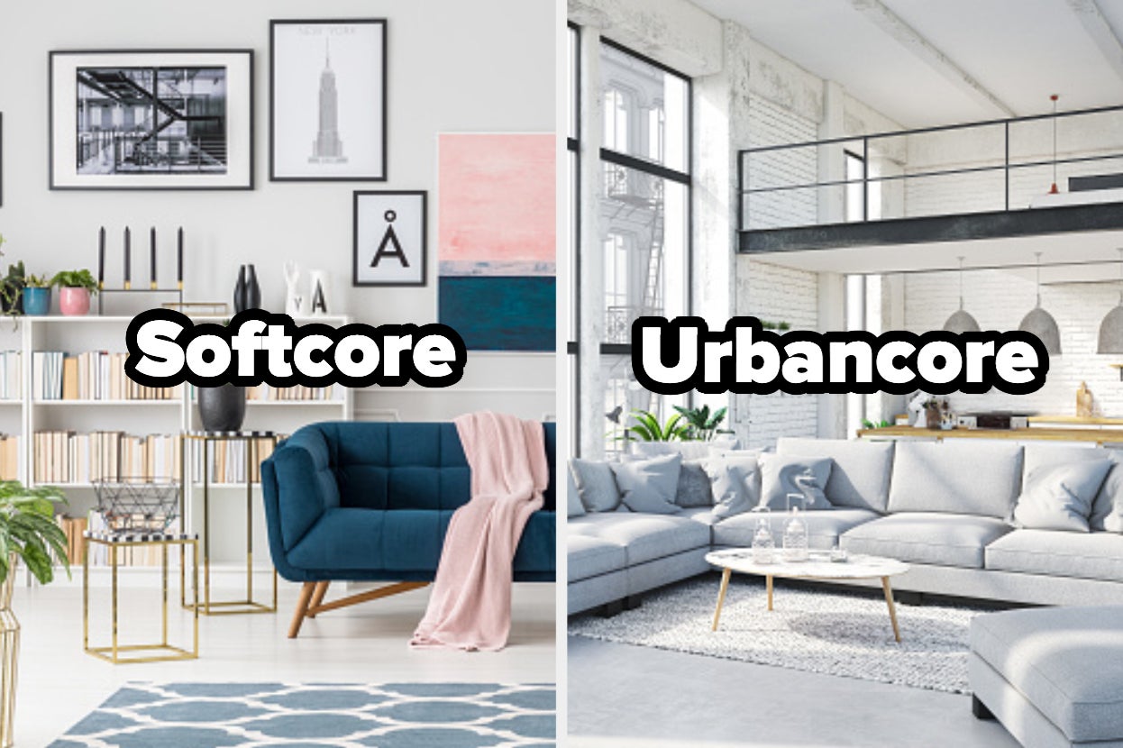 A bright, colorful living room labelled 