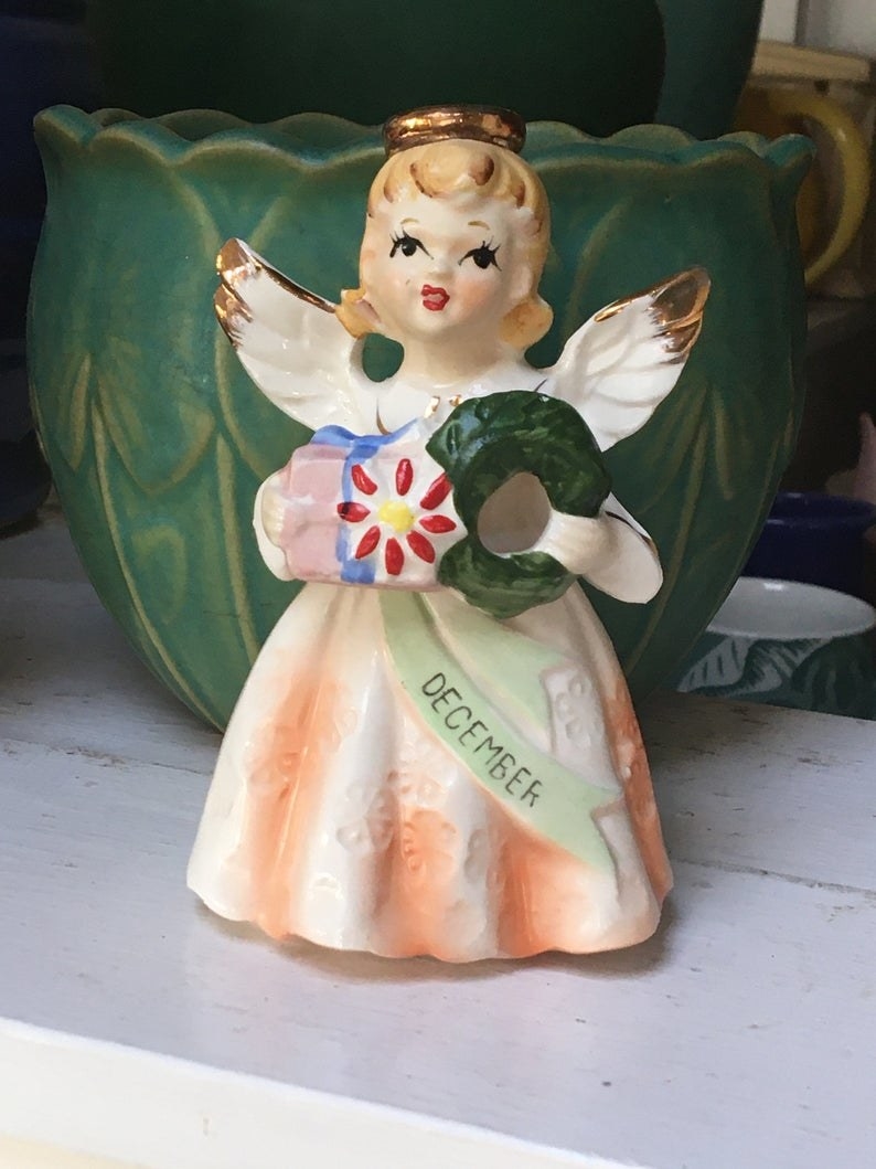 A ceramic Christmas angel from the &#x27;50s 
