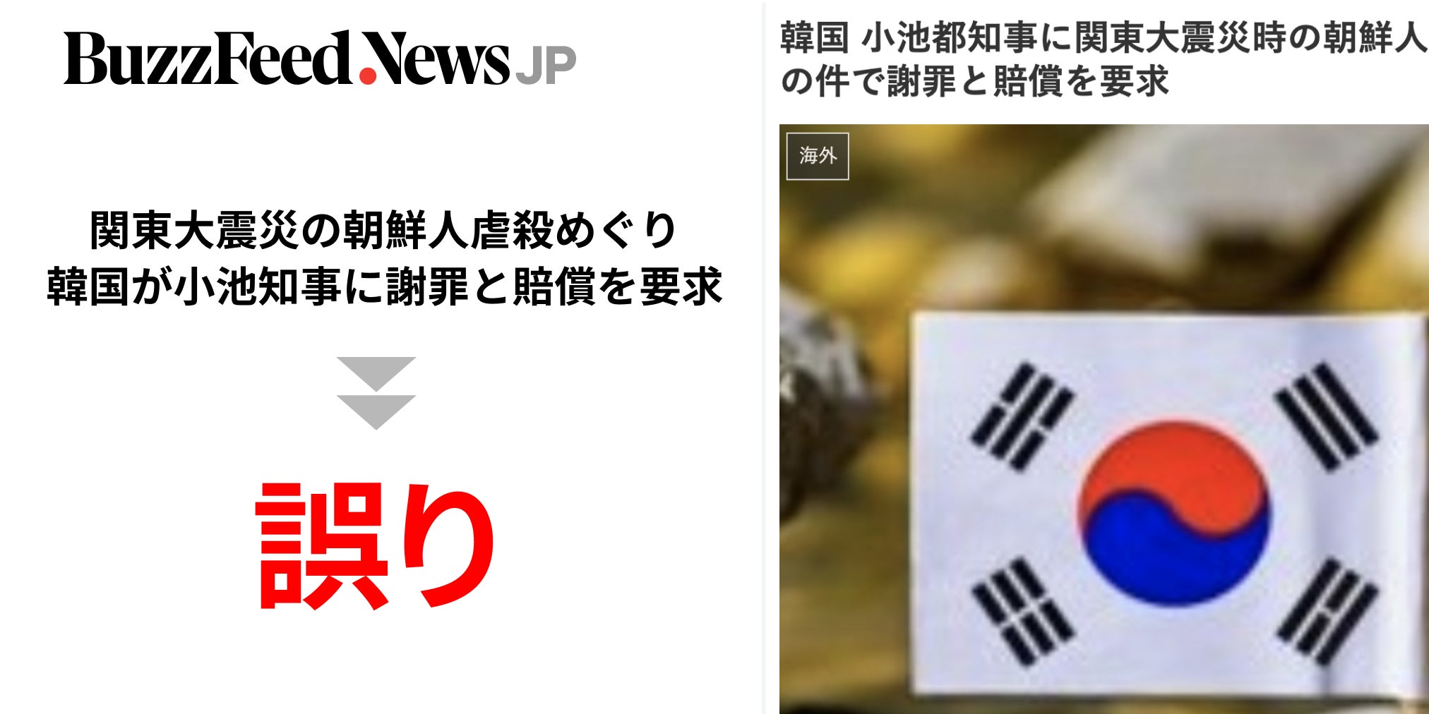 韓国が小池知事に謝罪と賠償を要求 は誤り 関東大震災の朝鮮人虐殺めぐり まとめサイトが拡散
