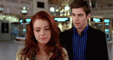 Lindsay Lohan kisses Chris Pine as Ashley in &quot;Just My Luck&quot;