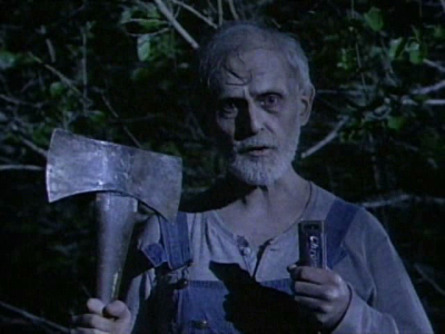 a man holding an axe