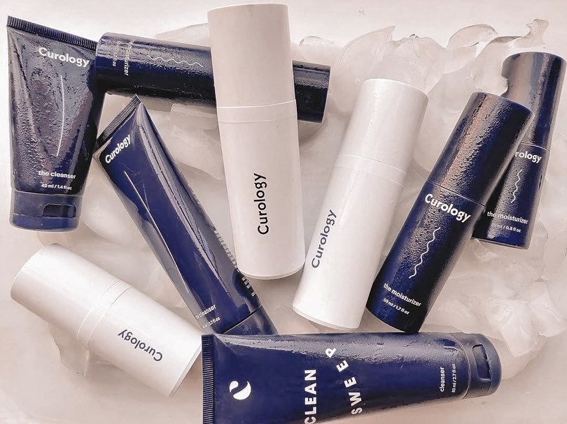 an array of curology skincare products