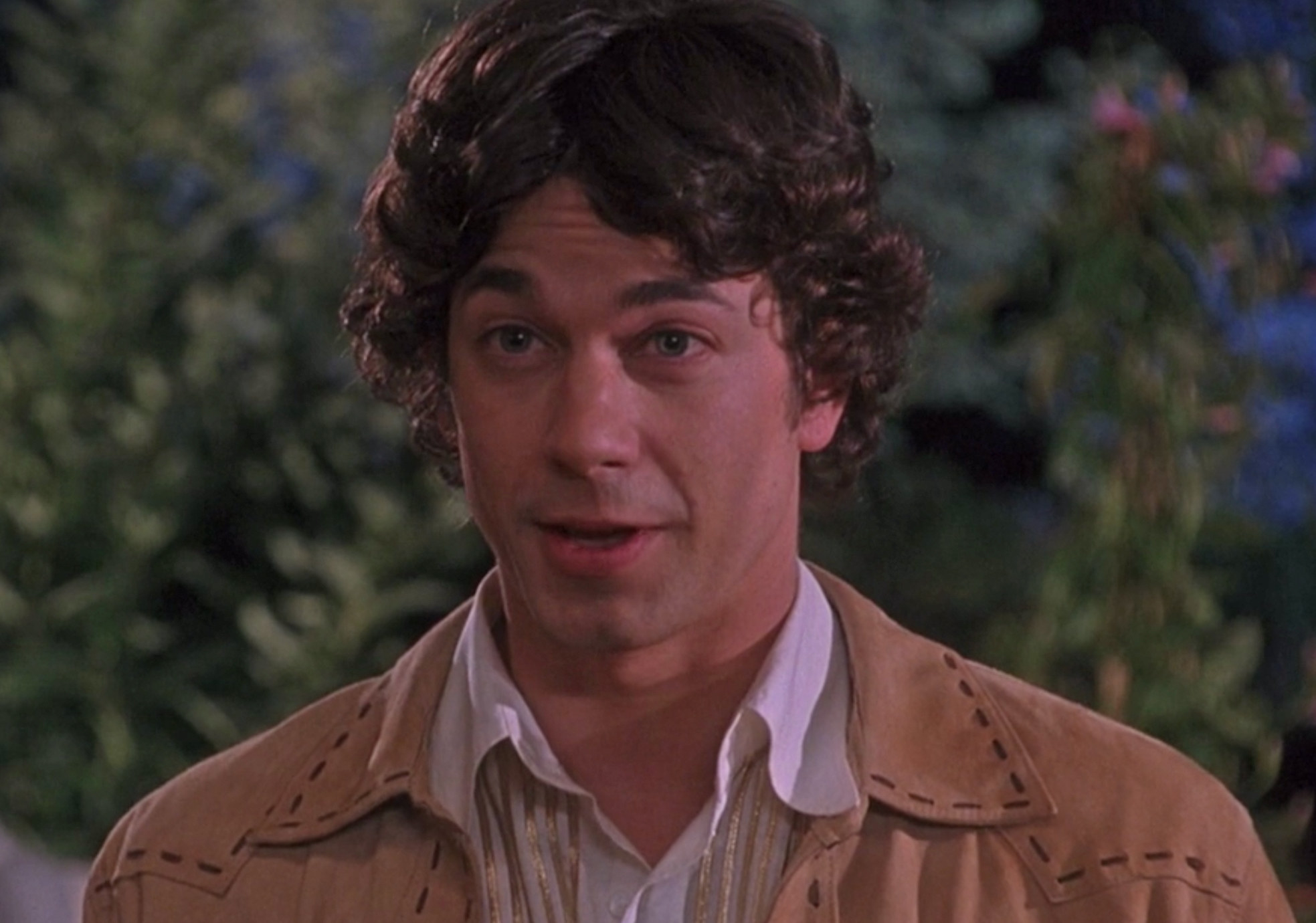 Adam Garcia  with short hair as Stu