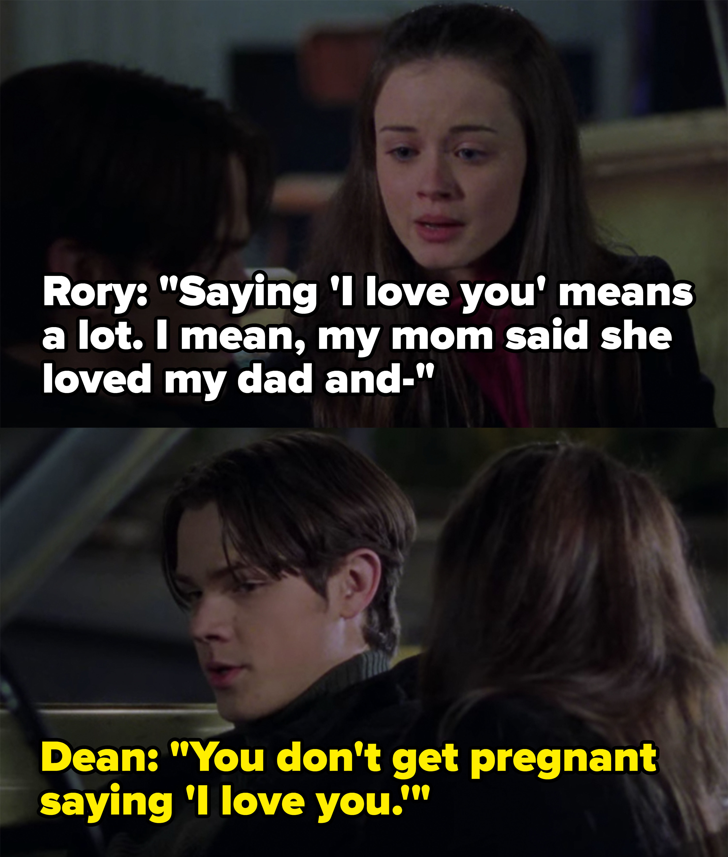 Dean breaks up with Rory for not saying &quot;I love you&quot; back to him