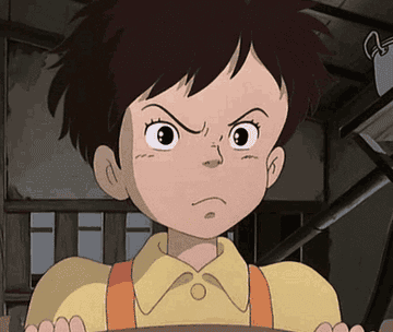 Gif of character from &quot;My Neighbor Totoro&quot; sticking their tongue out
