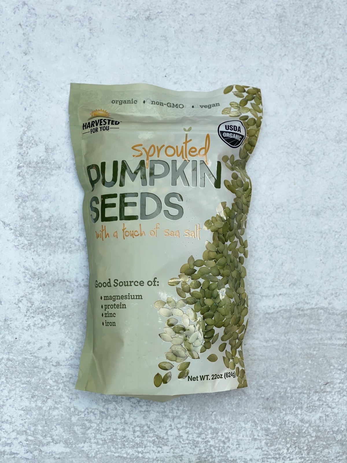 Bag of pumpkin seeds