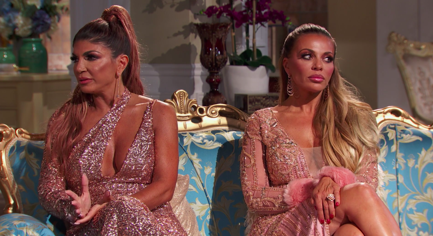 A still of Teresa Giudice and Dolores Catania in The Real Housewives of New Jersey