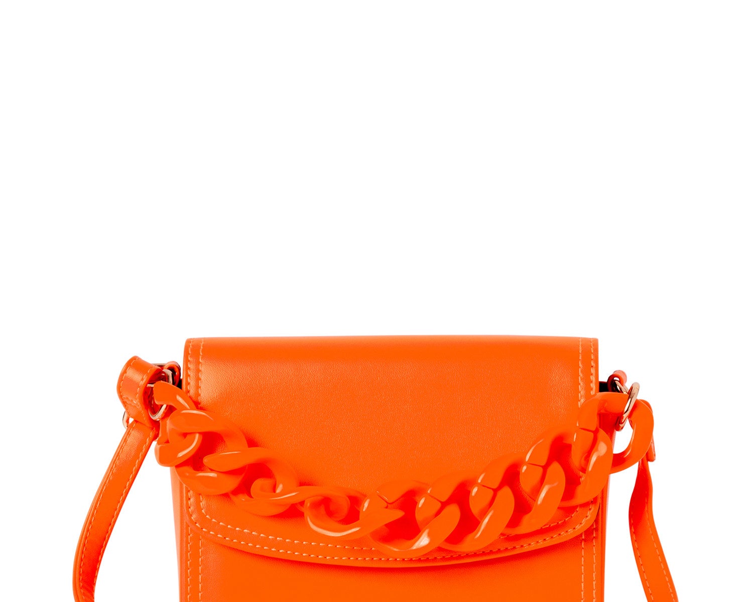 The bright orange bag