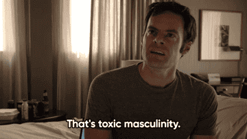 Barry (Bill Hader) sits on a bed, saying &quot;That&#x27;s toxic masculinity&quot;