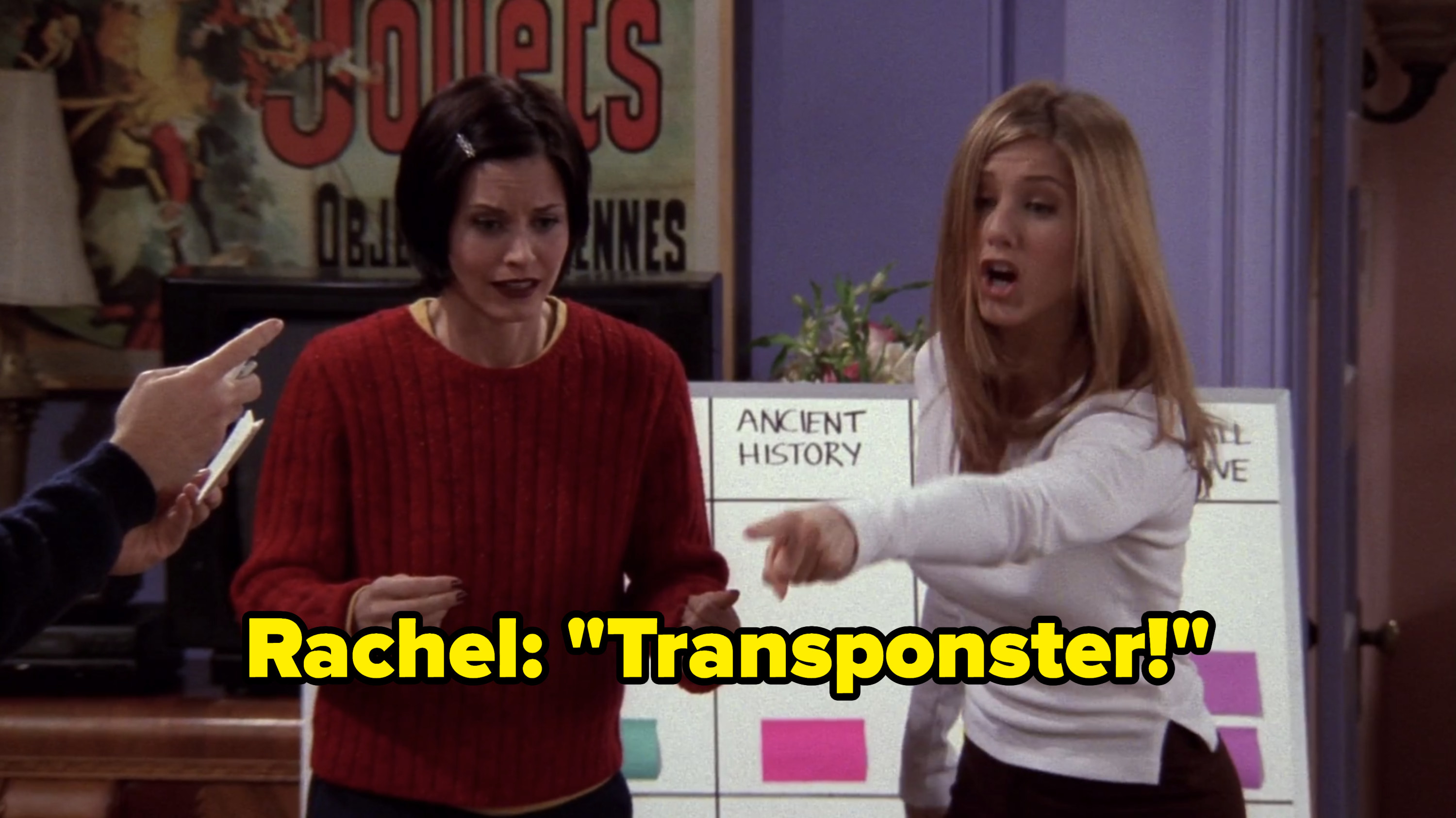 Rachel guesses Transponster.