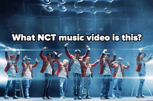 An image of NCT 127's music vide for Punch with the question what NCT music video is this written on it