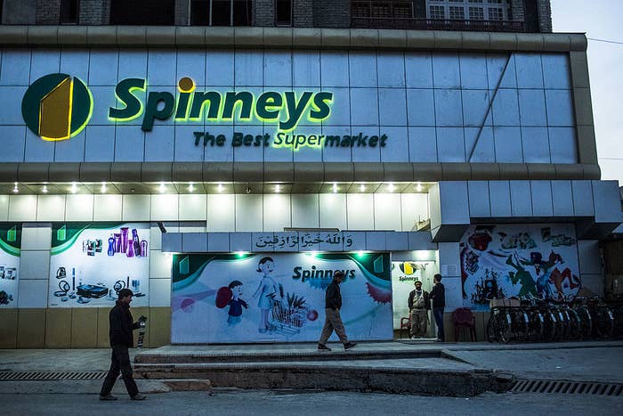 The exterior of a Spinneys supermarket