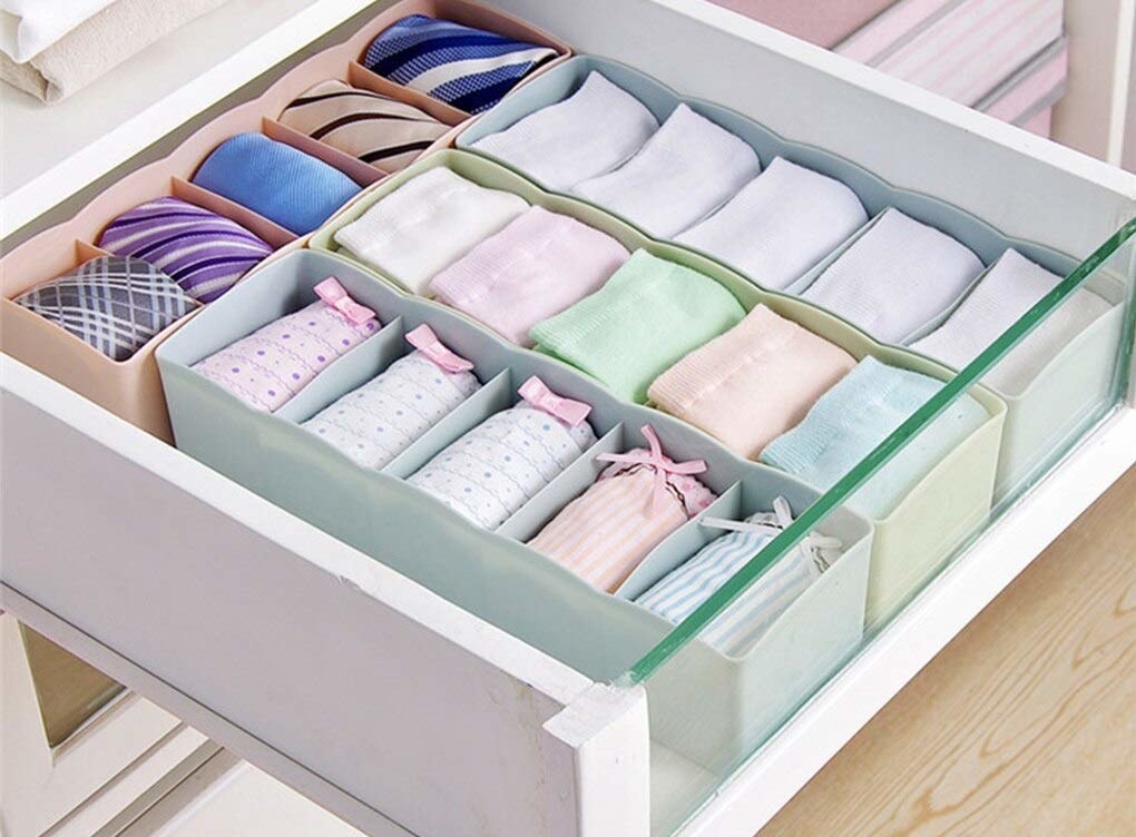 A drawer organiser in a drawer