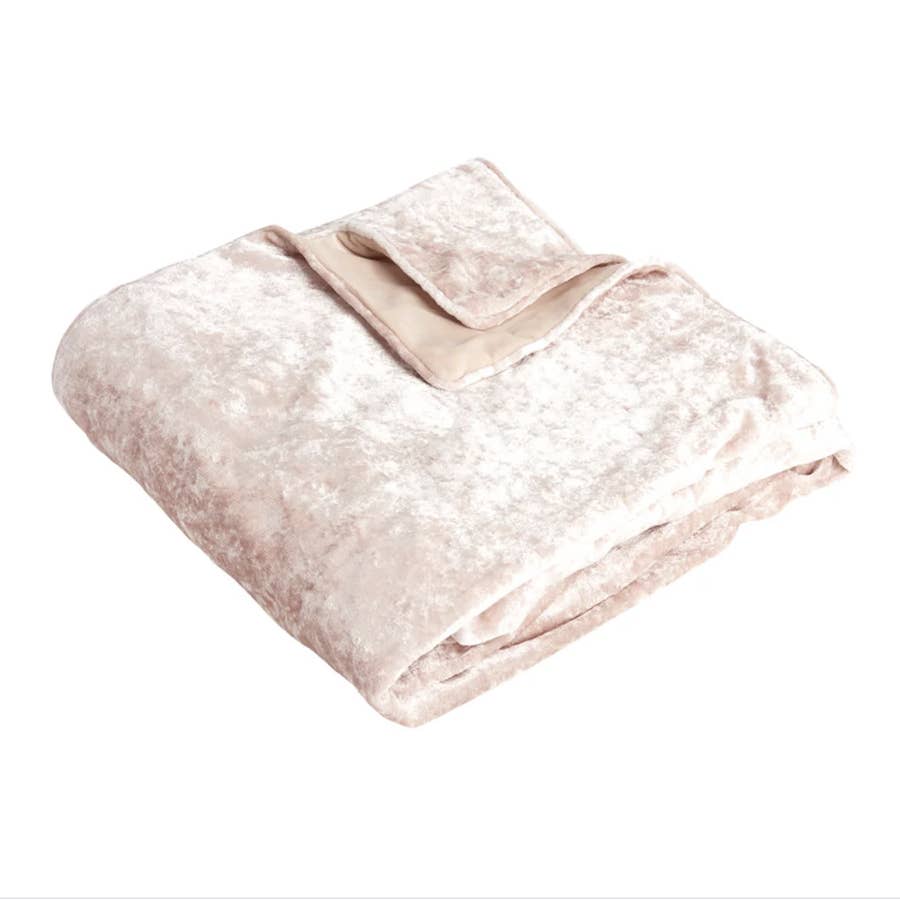 Wilko outlet pink throw